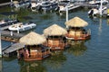 Cruisin\' Tiki boats for river cruise in Pittsburgh, USA